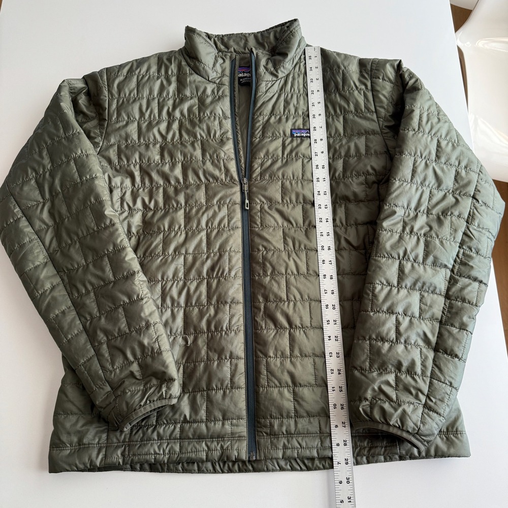 Patagonia Nano Puff Lightweight Full Zip Primaloft Industrial Green Jacket XL - Picture 11 of 13